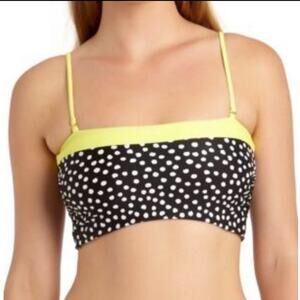 California Waves reversible bandeau swim top Lg